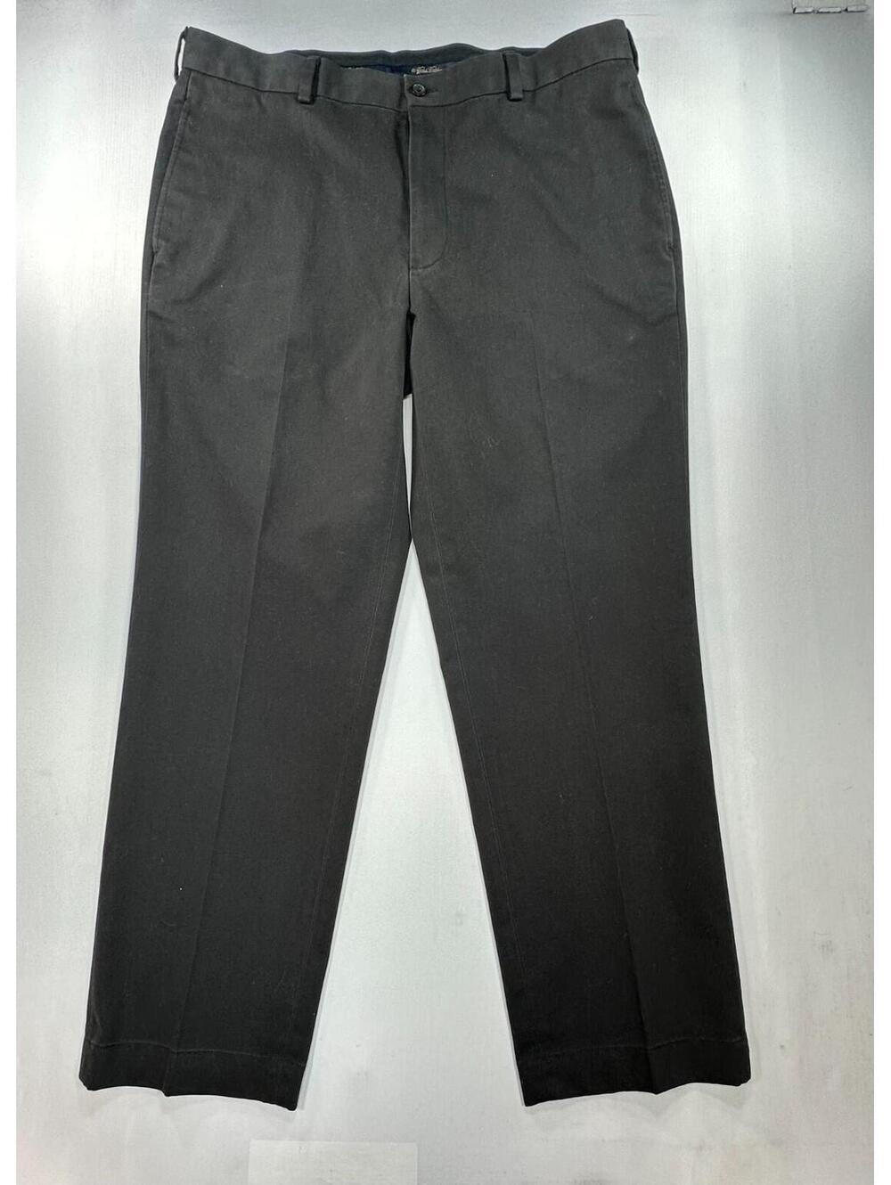 Brooks Bros Advantage Clark Cotton Chinos Black Mens 37/30